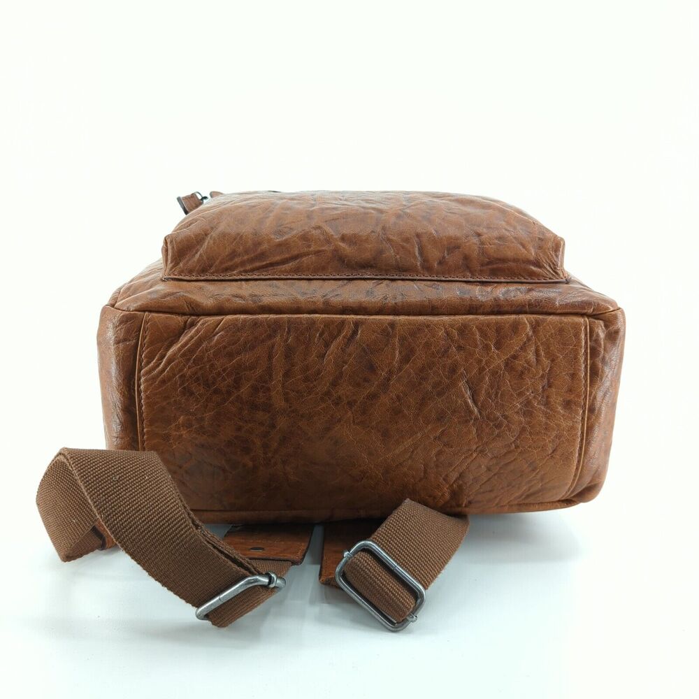 FRYE Backpack Bag Washed Tan Brown Leather Academia School 34DB0524-269 NEW - Picture 7 of 11